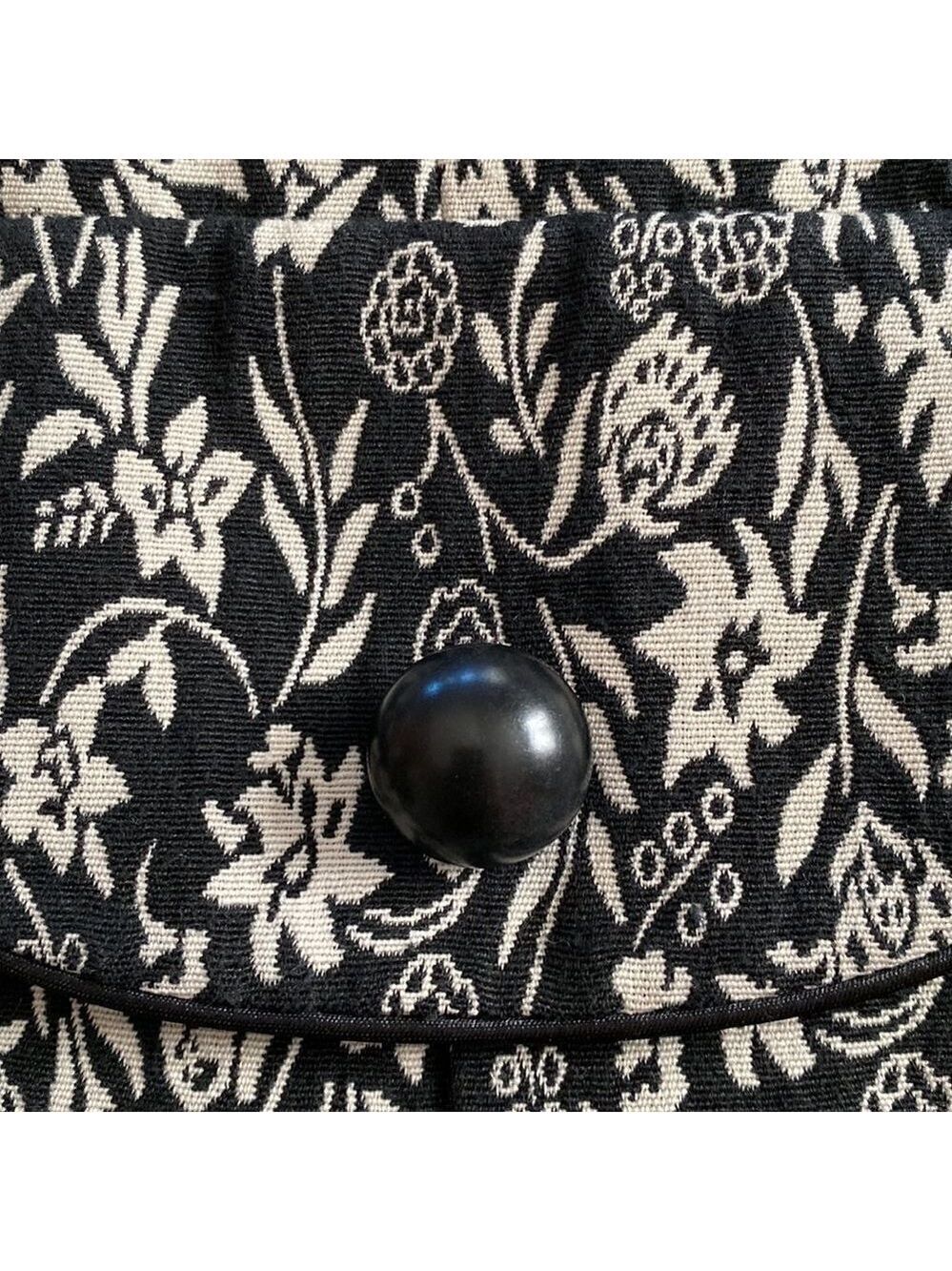 MARIO Serrani Italy Long Floral Print collarless Cardigan Size 8 - Picture 15 of 16